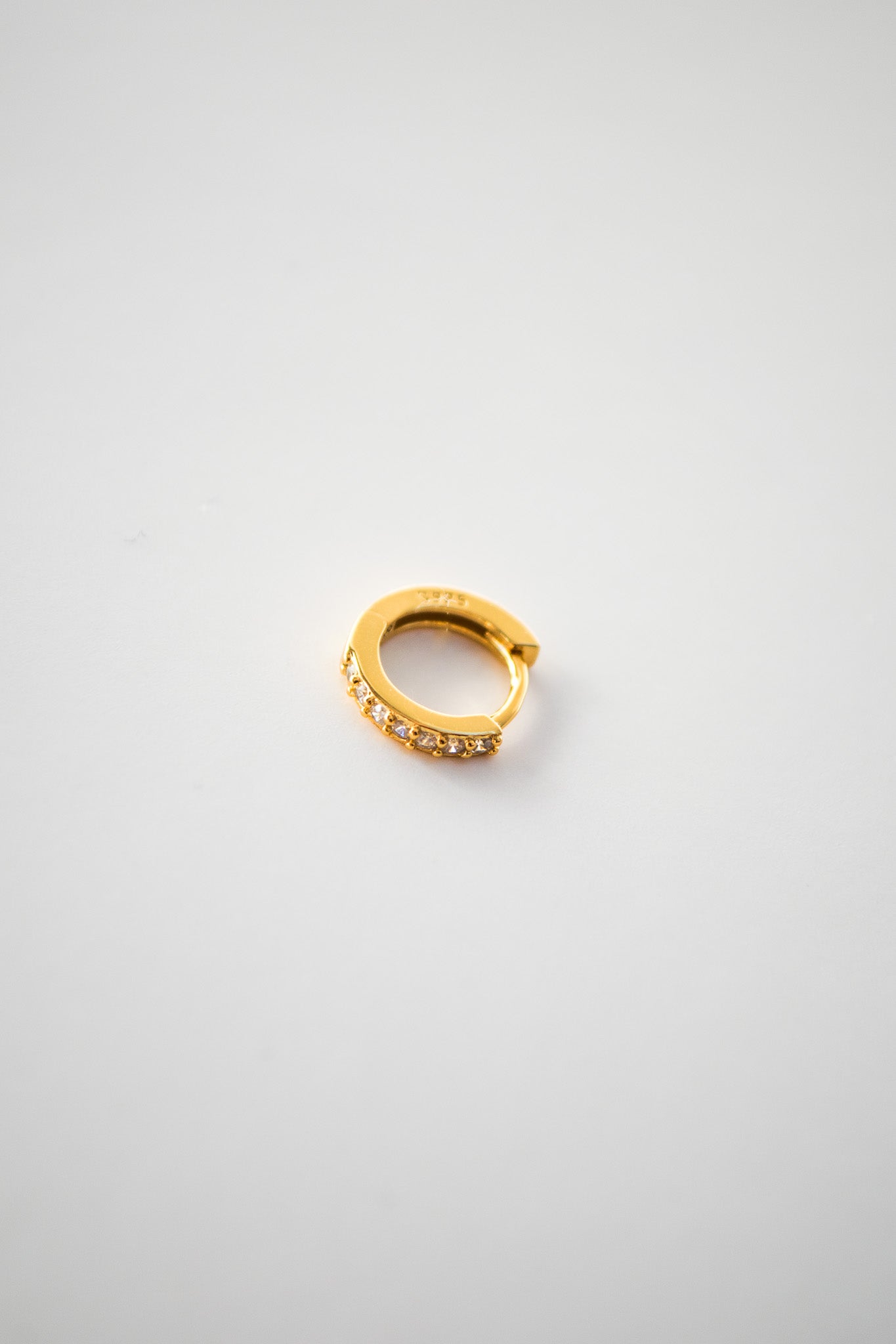 Hoop Earrings with Zirconias