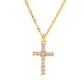 Cross Pendant Necklace with Cubic Zirconia