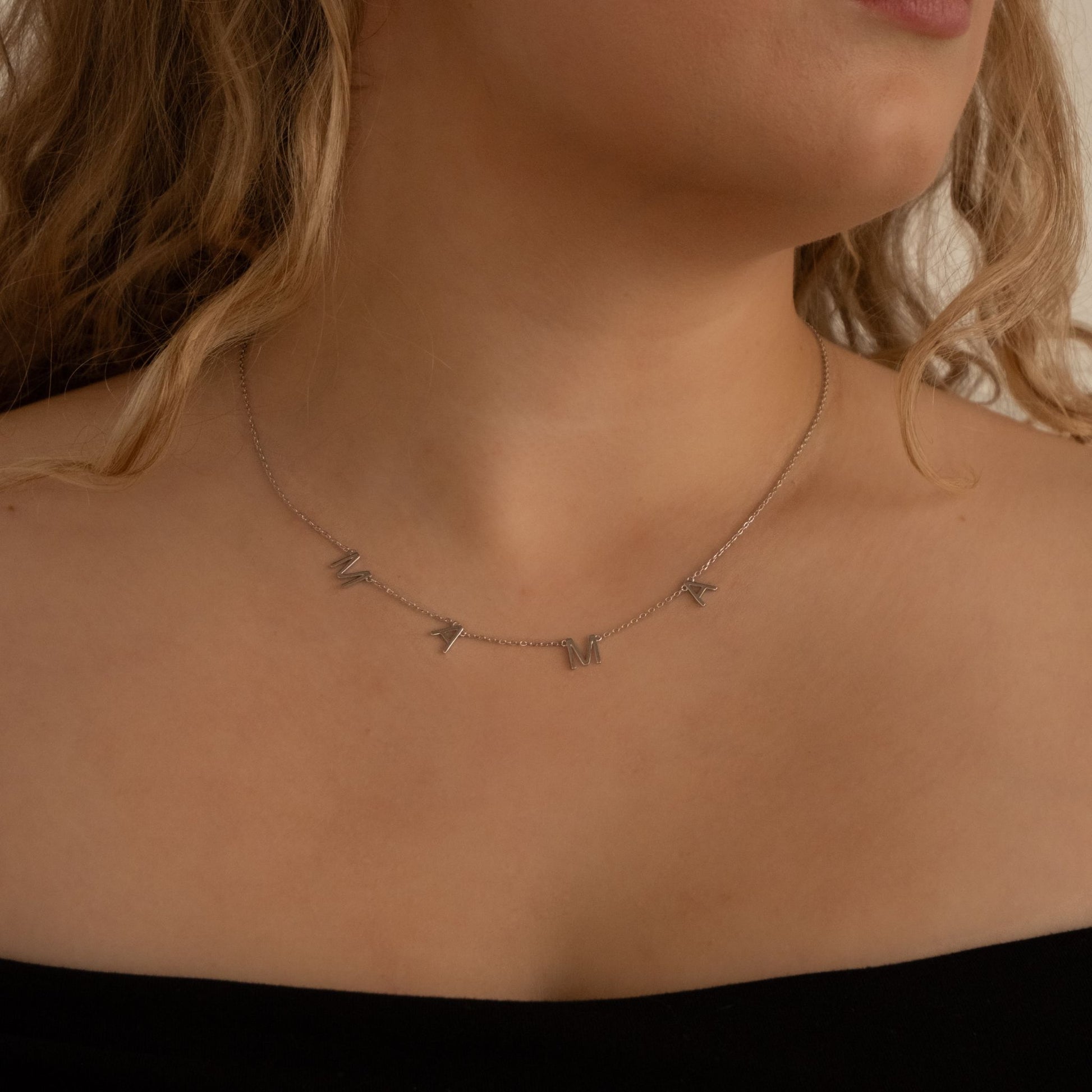 mama necklace sterling silver