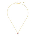 Heart Zirconia Pendant Necklace